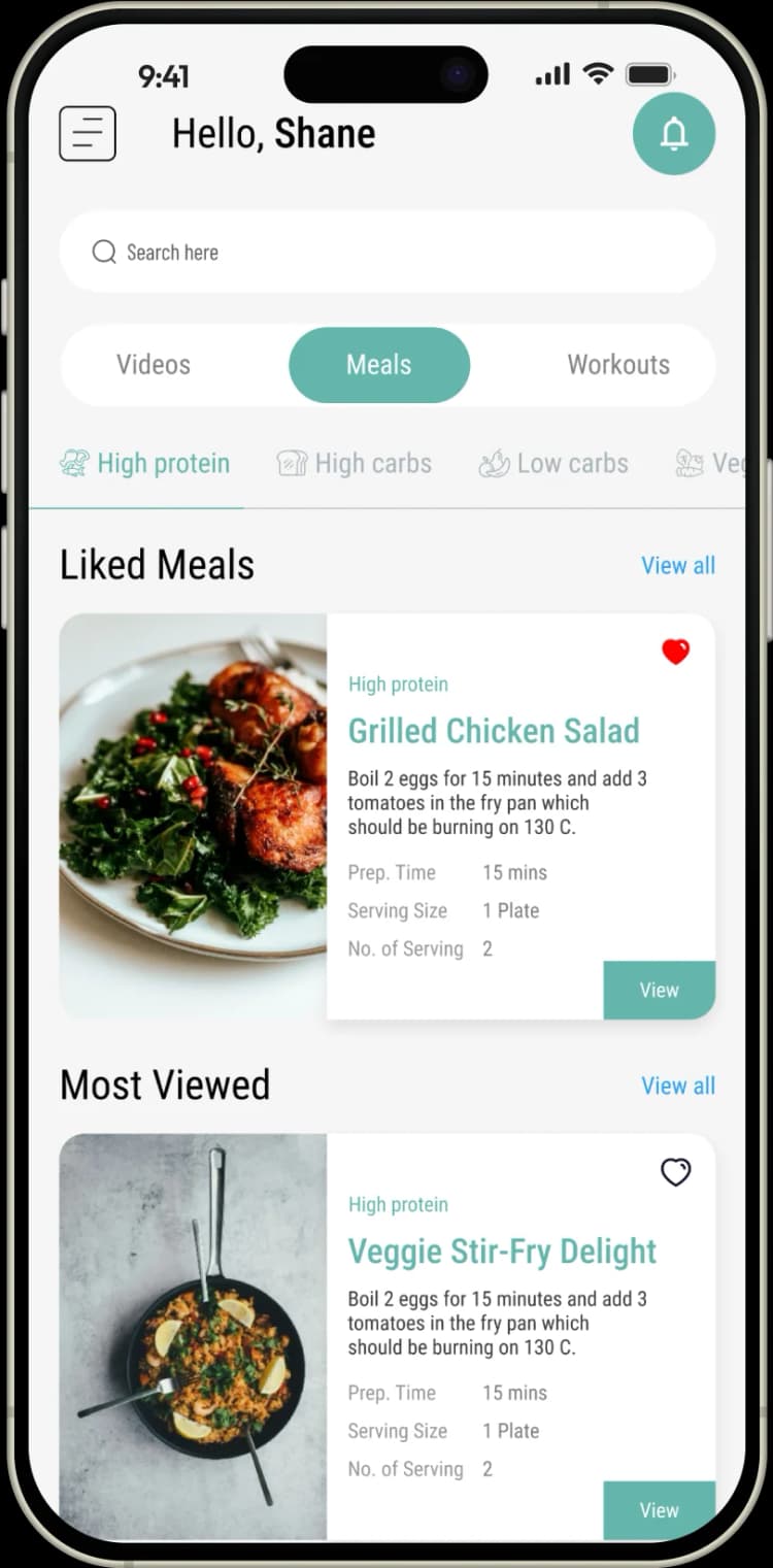 Fitness by Faith by Laken: High-protein meal plans including Grilled Chicken Salad recipes