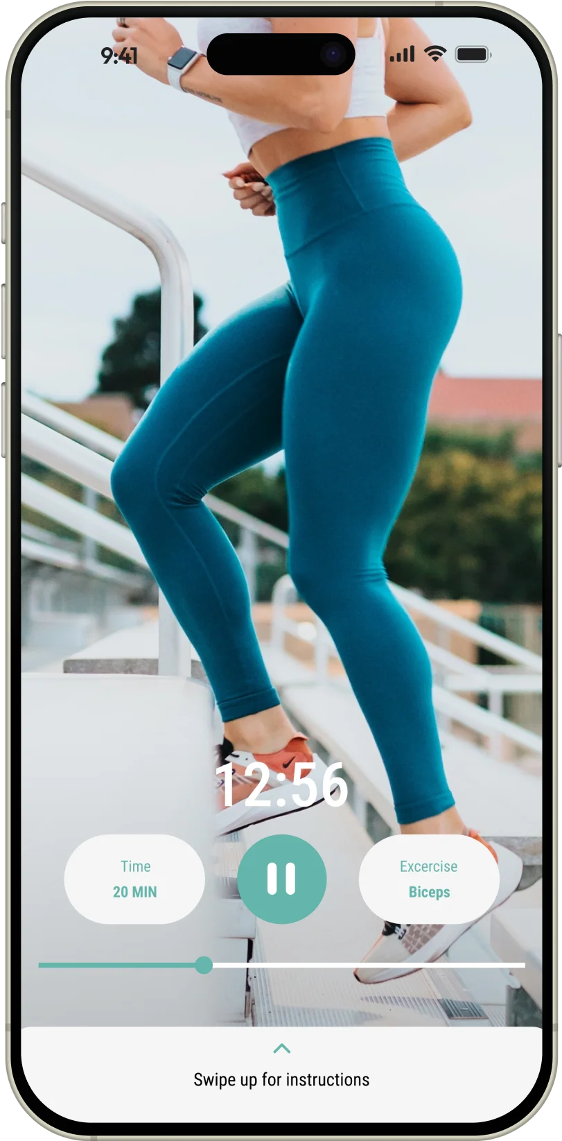 Fitness by Faith by Laken: 20-minute biceps workout with swipe-up instructions