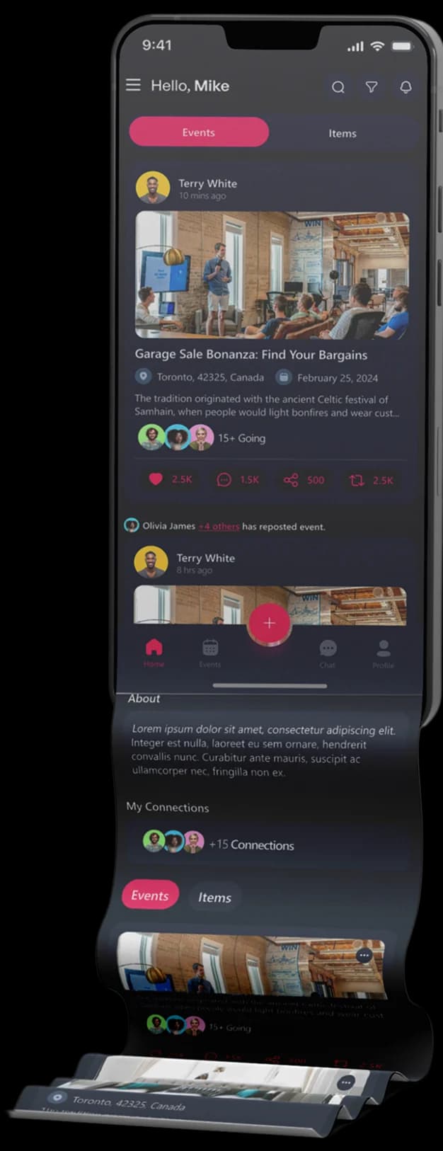 Flutter app development company showcasing cross-platform mobile UI with responsive widgets