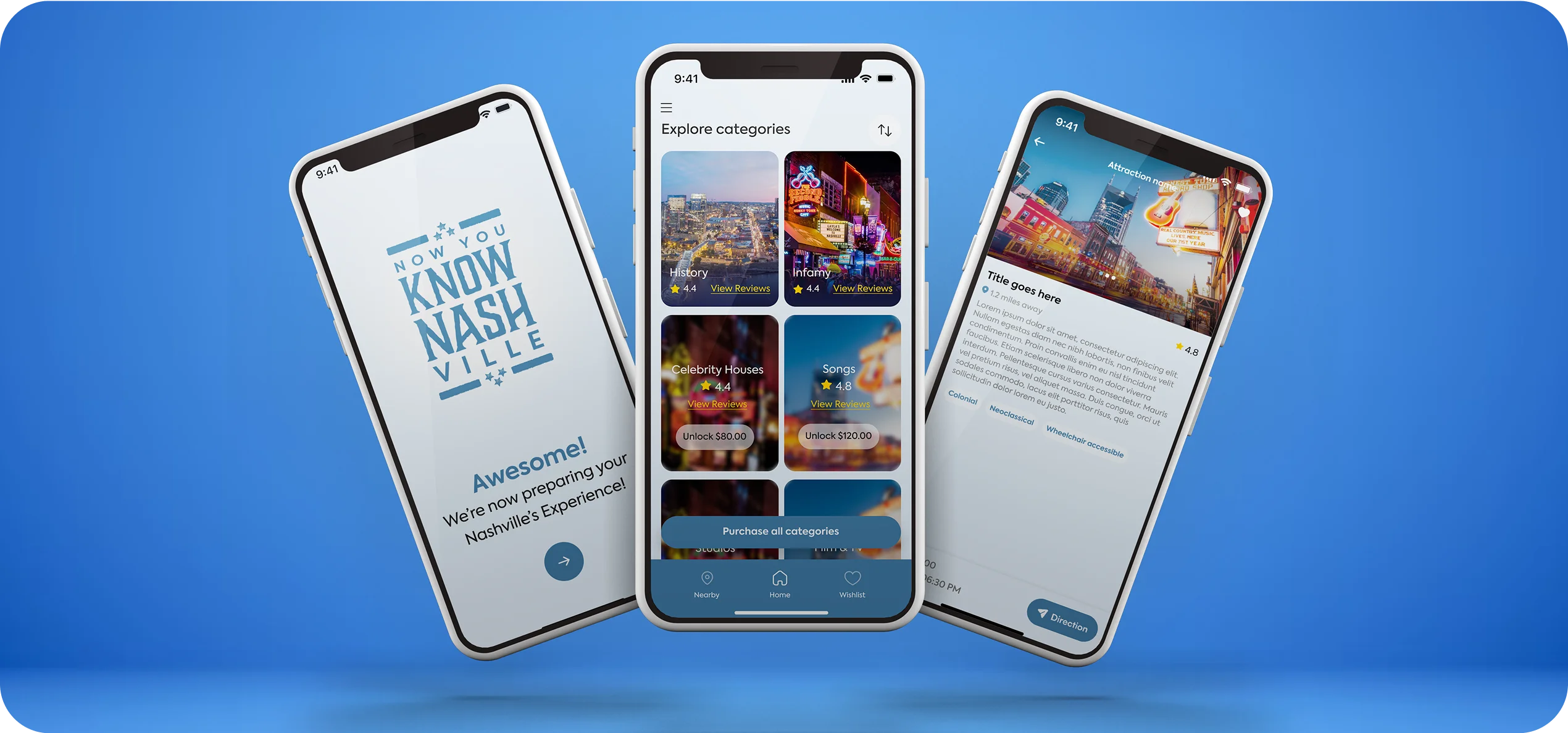 Nashville case study banner showcasing project details