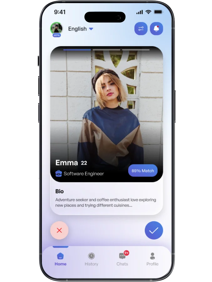 LookAlike Match home screen
