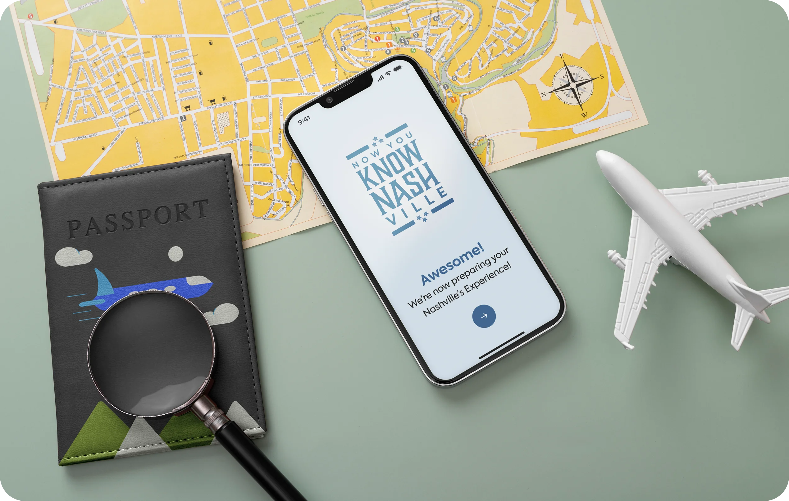 Nashville case study banner highlighting creative project design