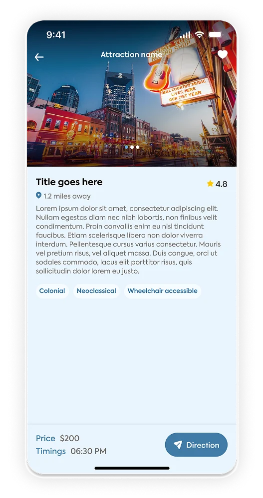 nashville wireframes mockup