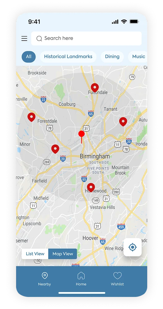 nashville wireframes mockup