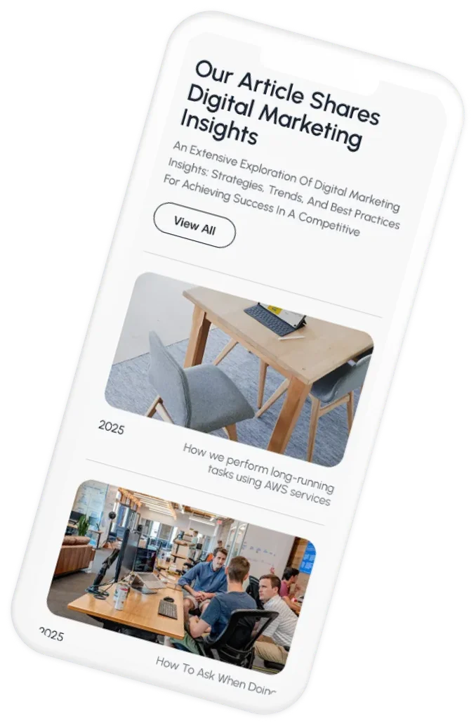 Digital marketing services mockup showing campaign analytics dashboard and performance tracking tools